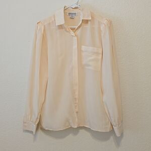L Alexandra Silk Vintage Blouse size 10